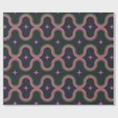 Retro Mid Century Moderne Abstracte geometrische Cadeaupapier (Vlak)