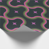 Retro Mid Century Moderne Abstracte geometrische Cadeaupapier (Hoek)