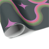 Retro Mid Century Moderne Abstracte geometrische Cadeaupapier (Rol Hoek)