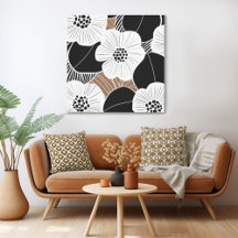 Retro Mid Century Moderne Bloemen