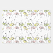 Retro Mid-Century Moderne elke gelegenheid Inpakpapier Vel (Voorkant)