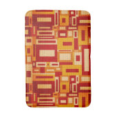 Retro Mid Century Moderne Geometrics Bath Mat (Voorkant Verticaal)