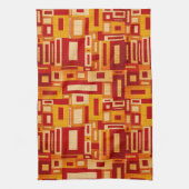 Retro Mid Century Moderne Geometrics Kitchen Towel Theedoek (Verticaal)
