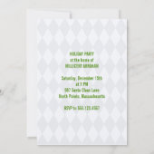 Retro Mid Century Moderne Kerstfeest Kaart (Achterkant)