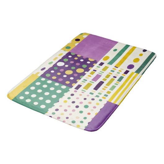 Retro Mid-century moderne Pop kunst geïnspireerd Badmat (Gekanteld)