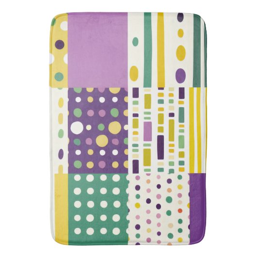 Retro Mid-century moderne Pop kunst geïnspireerd Badmat (Voorkant Verticaal)