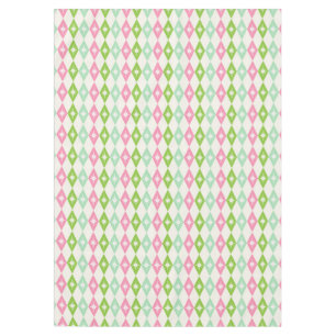 Retro Mid Century Moderne Roze & Groene Diamanten Tafelkleed