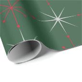 Retro Mid Century Moderne Vakantie jaren 50 jaren Cadeaupapier (Rol Hoek)