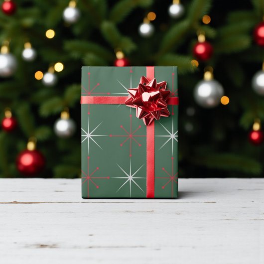 Retro Mid Century Moderne Vakantie jaren 50 jaren Cadeaupapier