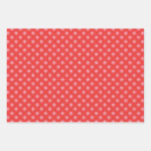 Retro Mid Century Rode, Roze & Groene Kerstmis Inpakpapier Vel (Voorkant 3)