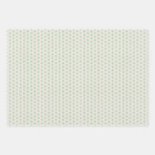 Retro Mid Century Rood, Perzik & Groen Kerstmis Inpakpapier Vel (Voorkant 2)