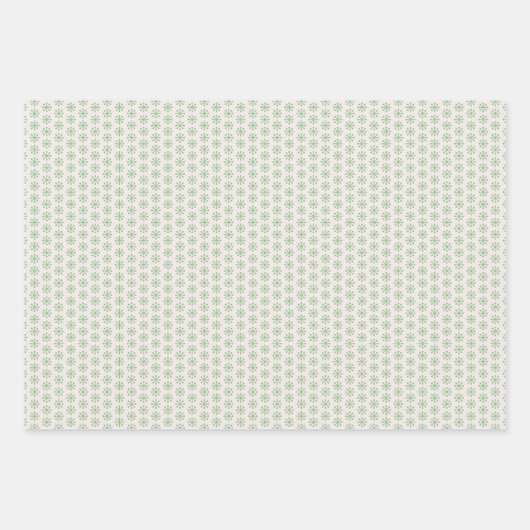 Retro Mid Century Rood, Perzik & Groen Kerstmis Inpakpapier Vel (Voorkant 2)