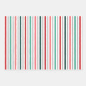 Retro Mid Century Roze Groen Patroon Inpakpapier Vel (Voorkant 3)