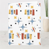 Retro Mid-Century Starburst Kaart (Voorkant)