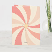 Retro Mid Century Your Family Photo and Message Kaart (Achterkant)