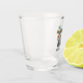 Retro Mid Century Zwarte Atoomkatten MCM Shot Glas (Links)