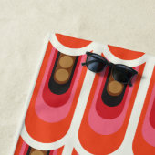 Retro Mid-eeuwse Mod Strandlaken (In situ)