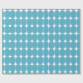 Retro Mid-eeuwse Modern Star Pattern Cadeaupapier (Vlak)