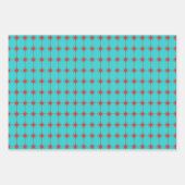Retro Mid-eeuwse Modern Starbursts Pattern Inpakpapier Vel (Voorkant 3)