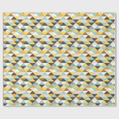 retro mid - eeuwse moderne driehoek inpakpapier (Vlak)