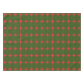 Retro Mid-eeuwse moderne kerststaarten patroon Tafelkleed (Voorkant (Horizontaal))
