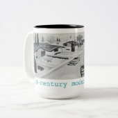 Retro Mid-eeuwse Moderne Mok (Voorkant links)