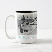 Retro Mid-eeuwse Moderne Mok (Links)