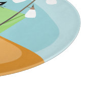 Retro Mid-eeuwse moderne stijlkat Snijplank (Hoek)