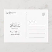 Retro mid-eeuwse patroon Merry kerst Briefkaart (Achterkant)