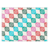 Retro Mid Mod Atomic Pattern Colorful Kerstmis Tafelkleed (Voorkant (Horizontaal))