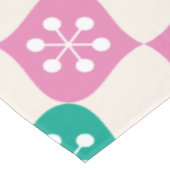 Retro Mid Mod Atomic Pattern Colorful Kerstmis Tafelkleed (Gekanteld)