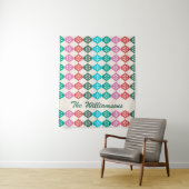 Retro Mid Mod Atomic Pattern Colorful Persoonlijk Wandkleed (In situ)