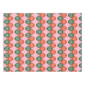 Retro Mid Mod Atomic Pattern Pink Green Christmas Tafelkleed (Voorkant (Horizontaal))