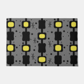 Retro Mid Mod Kolommen Boxel Geel Deurmat (Voorkant)