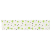 Retro Mid Mod Starburst Sky Chartreuse Korte Tafelloper (Horizontaal)