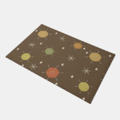 Retro Mid Mod Starburst Sky Veelkleurige Deurmat (Schuin)