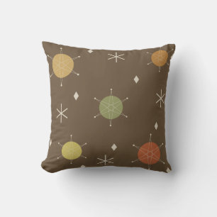 Retro Mid Mod Starburst Sky Veelkleurige Kussen