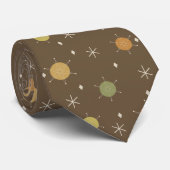 Retro Mid Mod Starburst Sky Veelkleurige Stropdas (Opgerold)