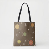 Retro Mid Mod Starburst Sky Veelkleurige Tote Bag (Voorkant)