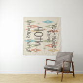 Retro Midcentury 40e Verjaardag Wandkleed (In Situ (horizontaal))