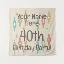 Retro Midcentury 40e Verjaardag