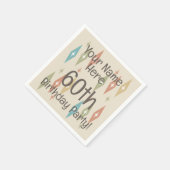 Retro Midcentury 60ste verjaardag Servet (Hoek)