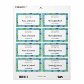 Retro Midcentury Modern Canning Jar Label (Full Sheet)