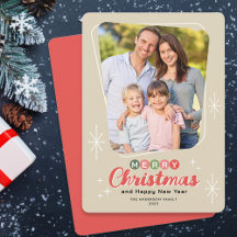 Retro Midcentury Moderne Foto Kerstmis