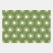 Retro Midcentury Moderne Kerstuitbarstingen Inpakpapier Vel (Voorkant 2)