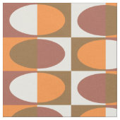 Retro MidCentury Oval patroon 1 Stof (Close Up)