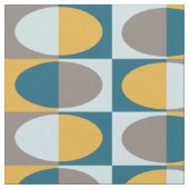 Retro MidCentury Oval patroon 2 Stof (Close Up)