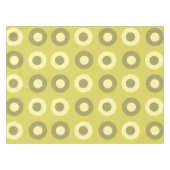 Retro MidCentury Stippen Chartreuse Tafelkleed (Voorkant (Horizontaal))
