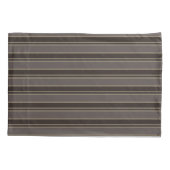 Retro Midcentury Stripes Dark Academia Kussensloop (Achterkant)