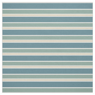Retro Midcentury Stripes Ocean Green Stof
